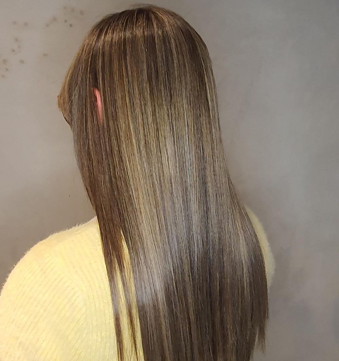 Beautiful keratin treated hair