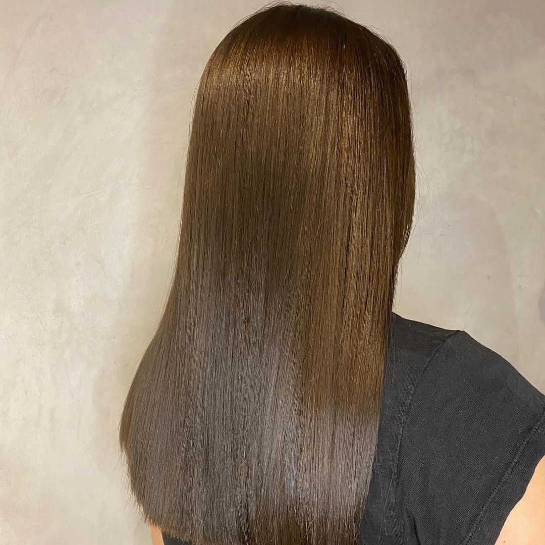 Beautiful keratin treated hair